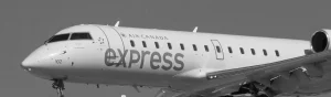 Image of a canadian airplain with express